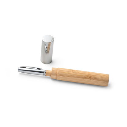 FUJI promotional pen in natural (gift box packaging) with custom logo branding