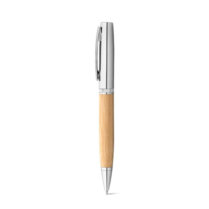 FUJI promotional pen in natural with custom logo branding