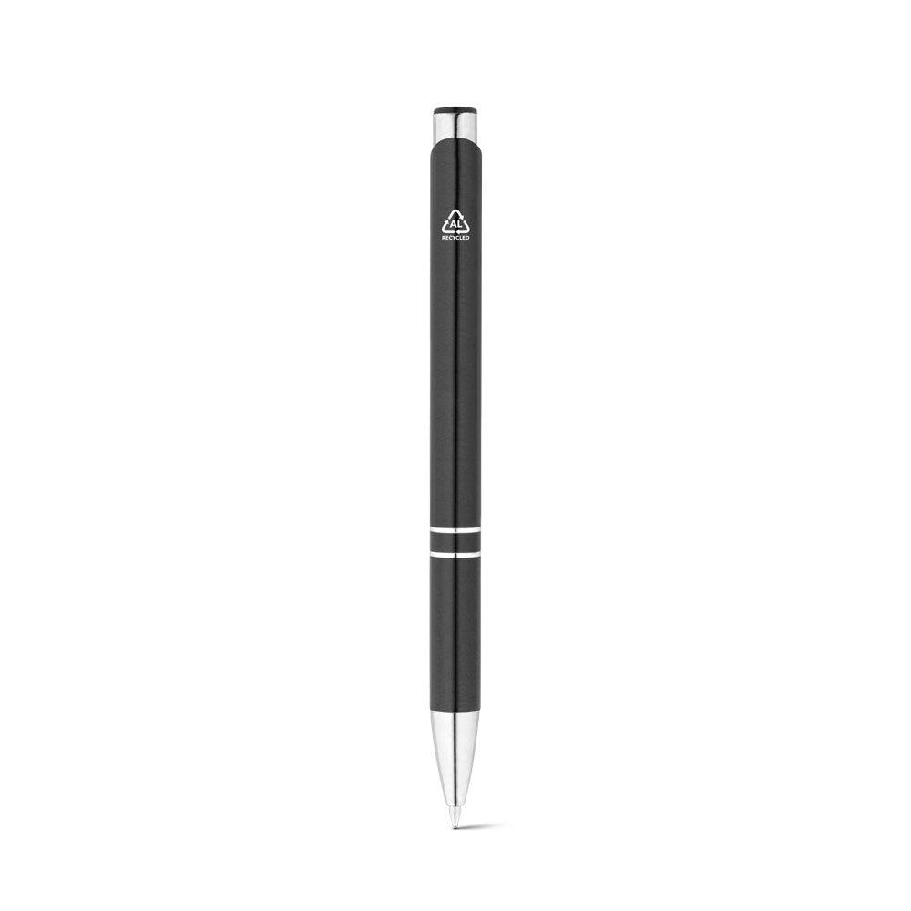 RE-BETA promotional pen in black (detail view) with custom logo branding