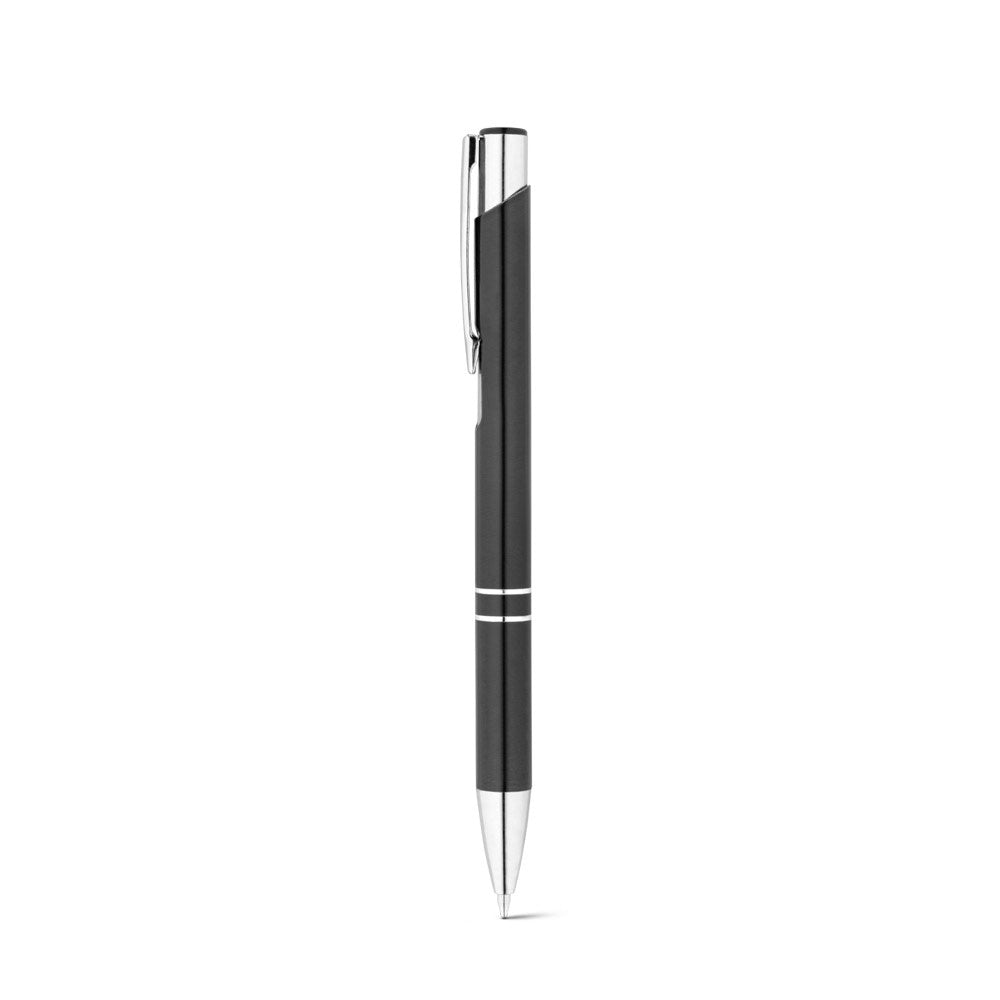 RE-BETA promotional pen in black with custom logo branding