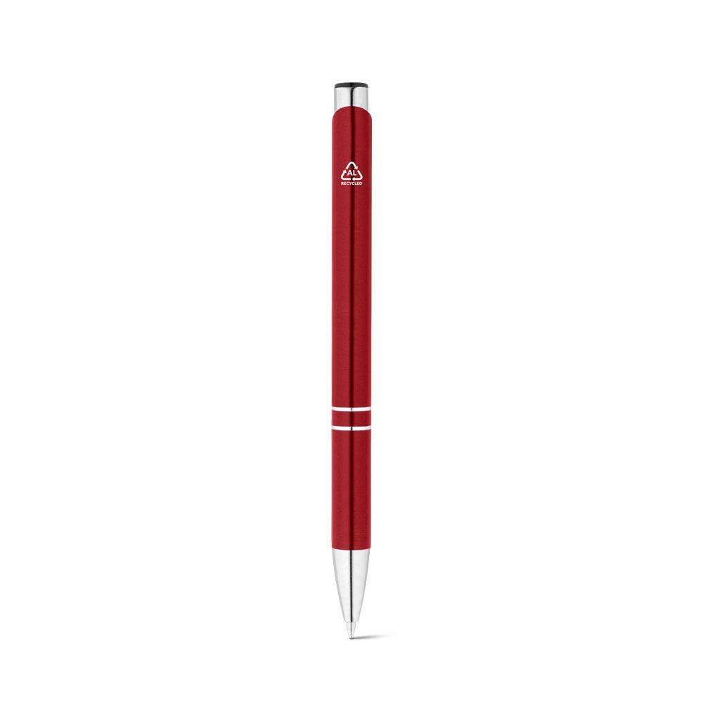 RE-BETA promotional pen in red (detail view) with custom logo branding
