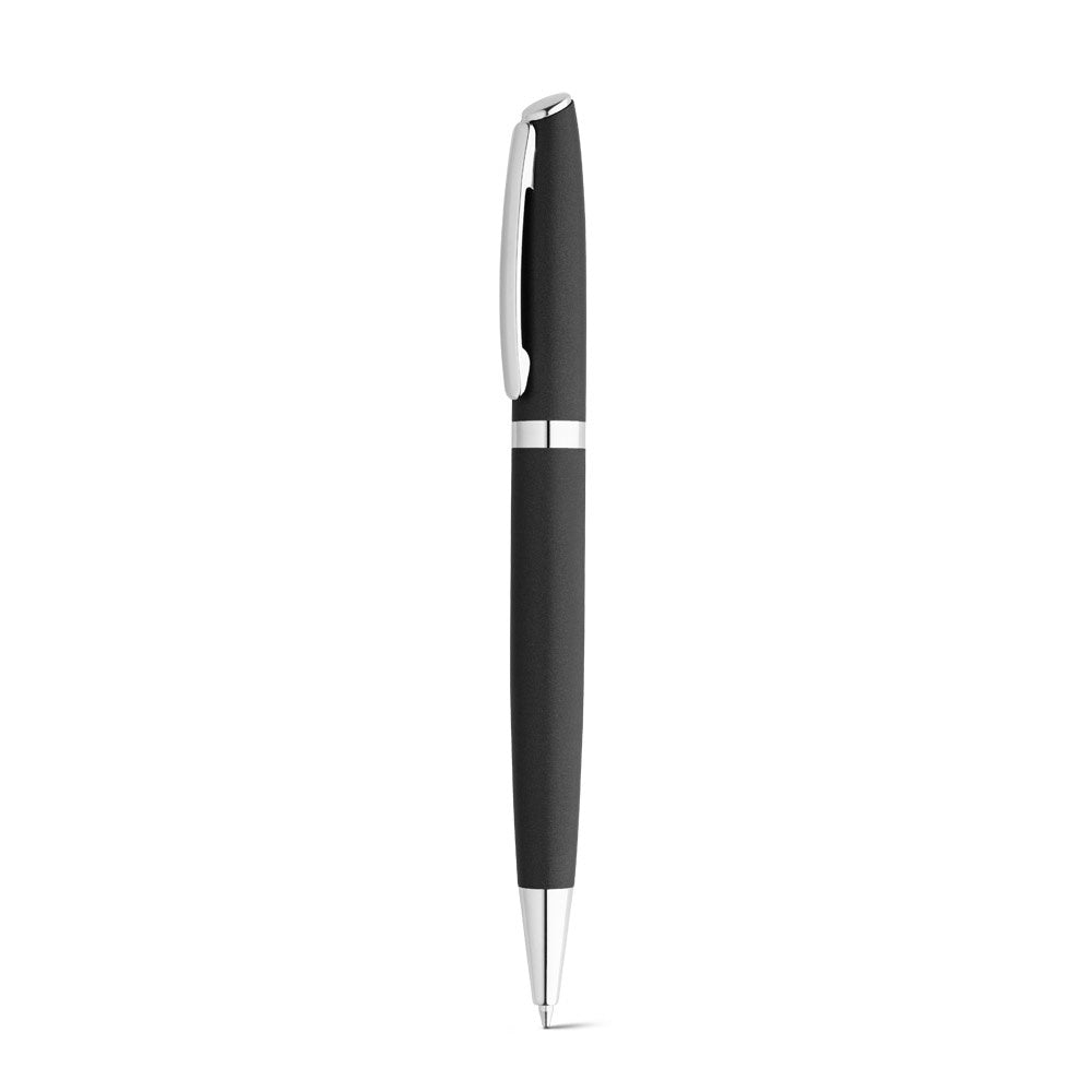 RE-LANDO-SET promotional writing set in black (detail view) with custom logo branding