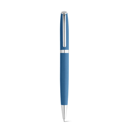 RE-LANDO-SET promotional writing set in blue (detail view) with custom logo branding