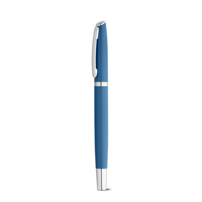 RE-LANDO-SET promotional writing set in blue with custom logo branding