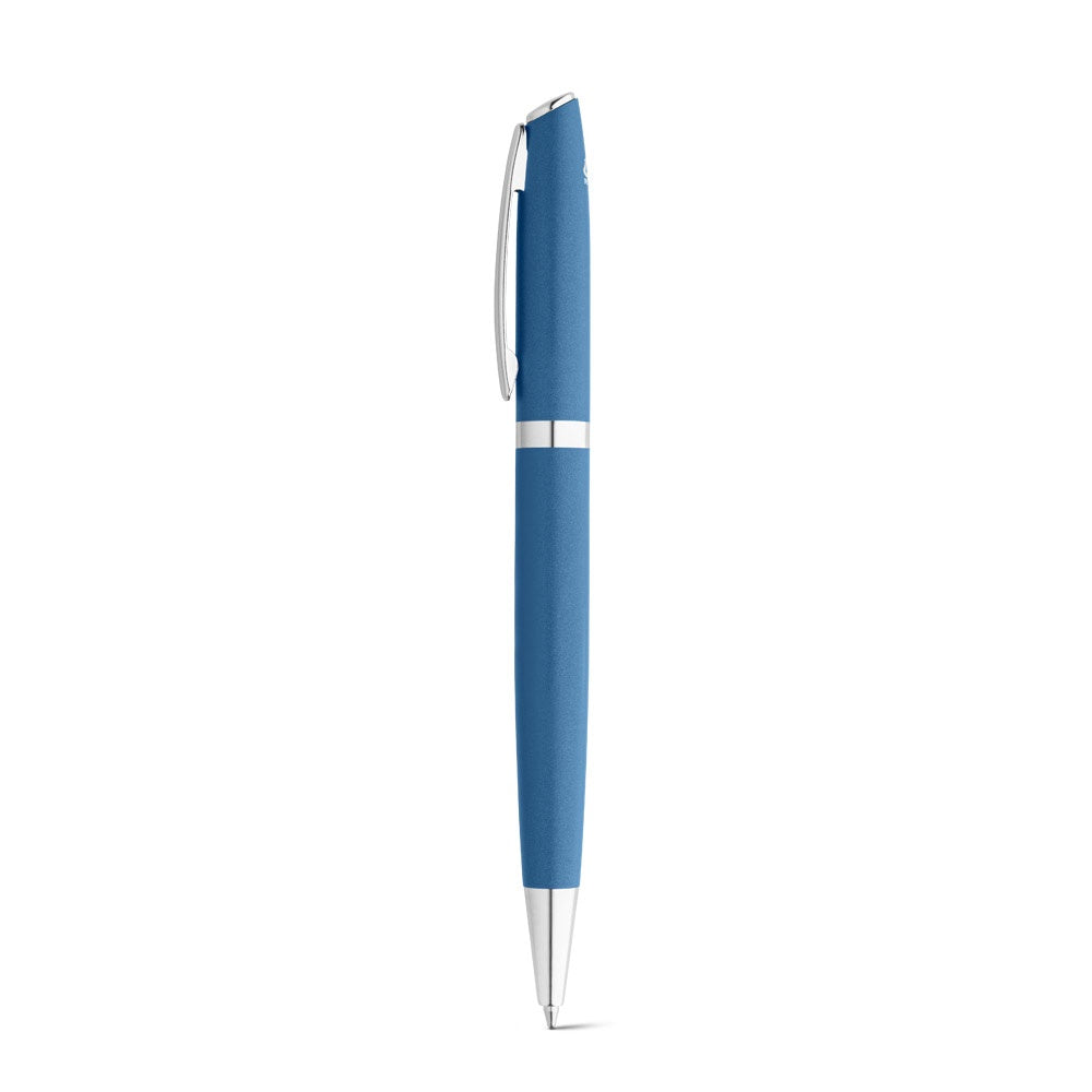 RE-LANDO-SET promotional writing set in blue with custom logo branding