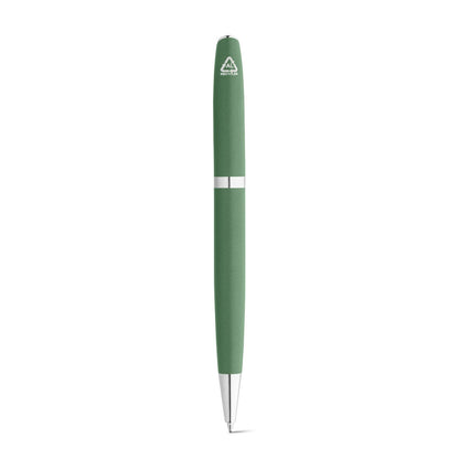 RE-LANDO-SET promotional writing set in green (detail view) with custom logo branding