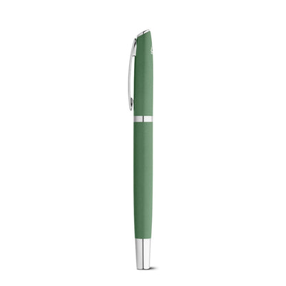 RE-LANDO-SET promotional writing set in green (detail view) with custom logo branding