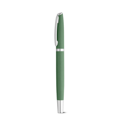 RE-LANDO-SET promotional writing set in green with custom logo branding