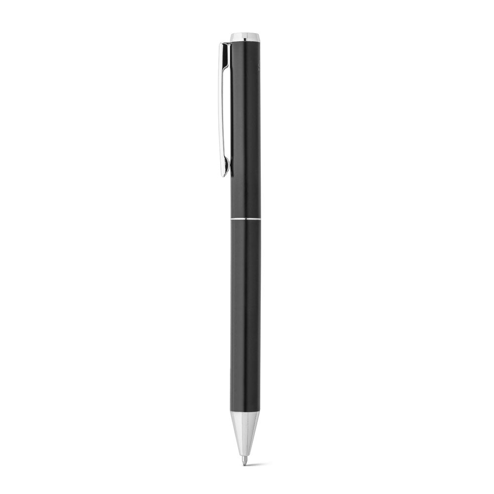 LEAH promotional writing set in black (detail view) with custom logo branding