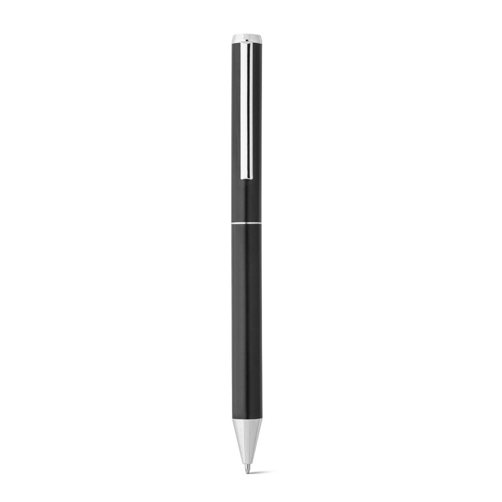LEAH promotional writing set in black (detail view) with custom logo branding