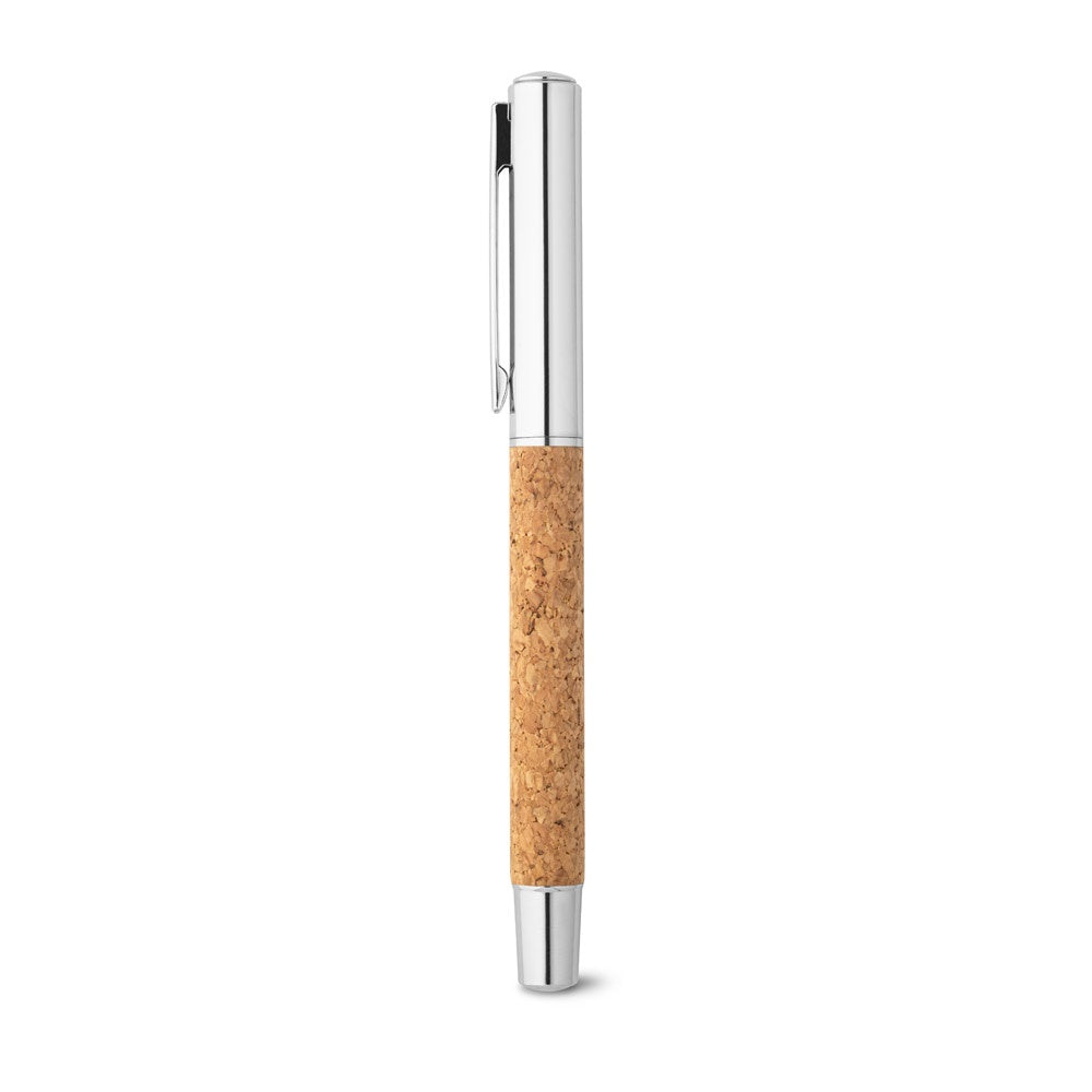 ANDREW promotional pen in natural with custom logo branding