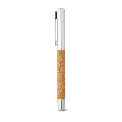 ANDREW promotional pen in natural with custom logo branding