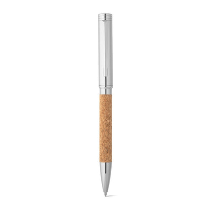CORKO promotional pen in natural (detail view) with custom logo branding