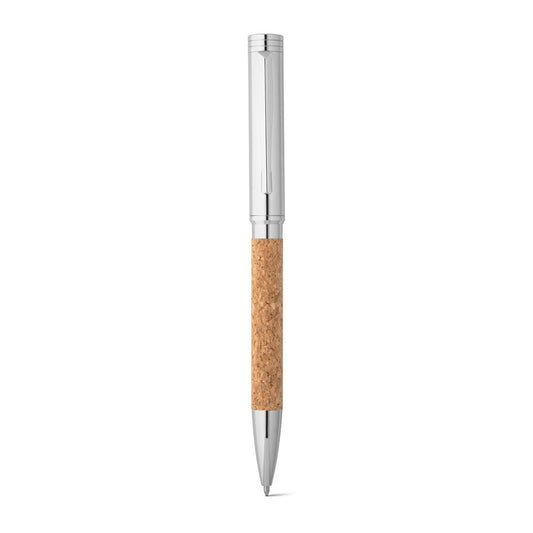 CORKO promotional pen in natural (detail view) with custom logo branding
