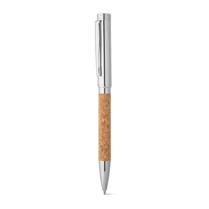CORKO promotional pen in natural (detail view) with custom logo branding