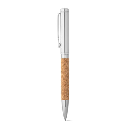 CORKO promotional pen in natural with custom logo branding