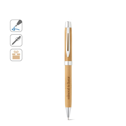 BAHIA II promotional pen (complete set view) with custom logo branding