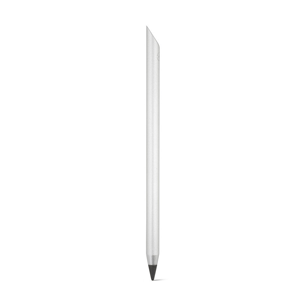 MONET promotional pen in satin silver with custom logo branding