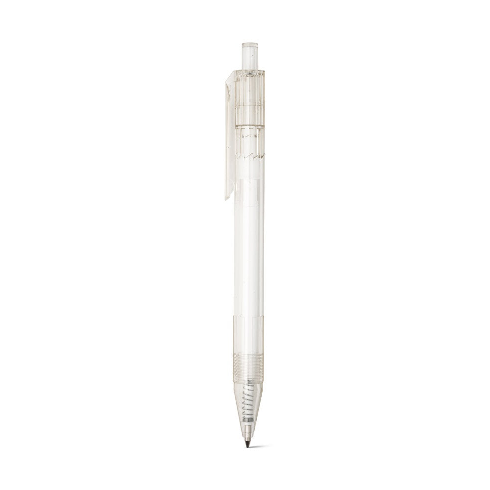 HARLAN promotional pen in transparent with custom logo branding
