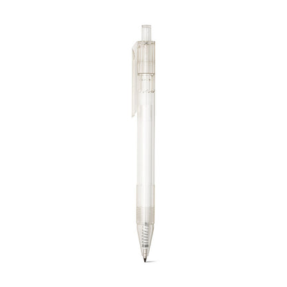 HARLAN promotional pen in transparent with custom logo branding
