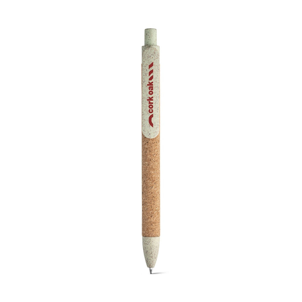 GOYA promotional pen in light green with custom logo branding