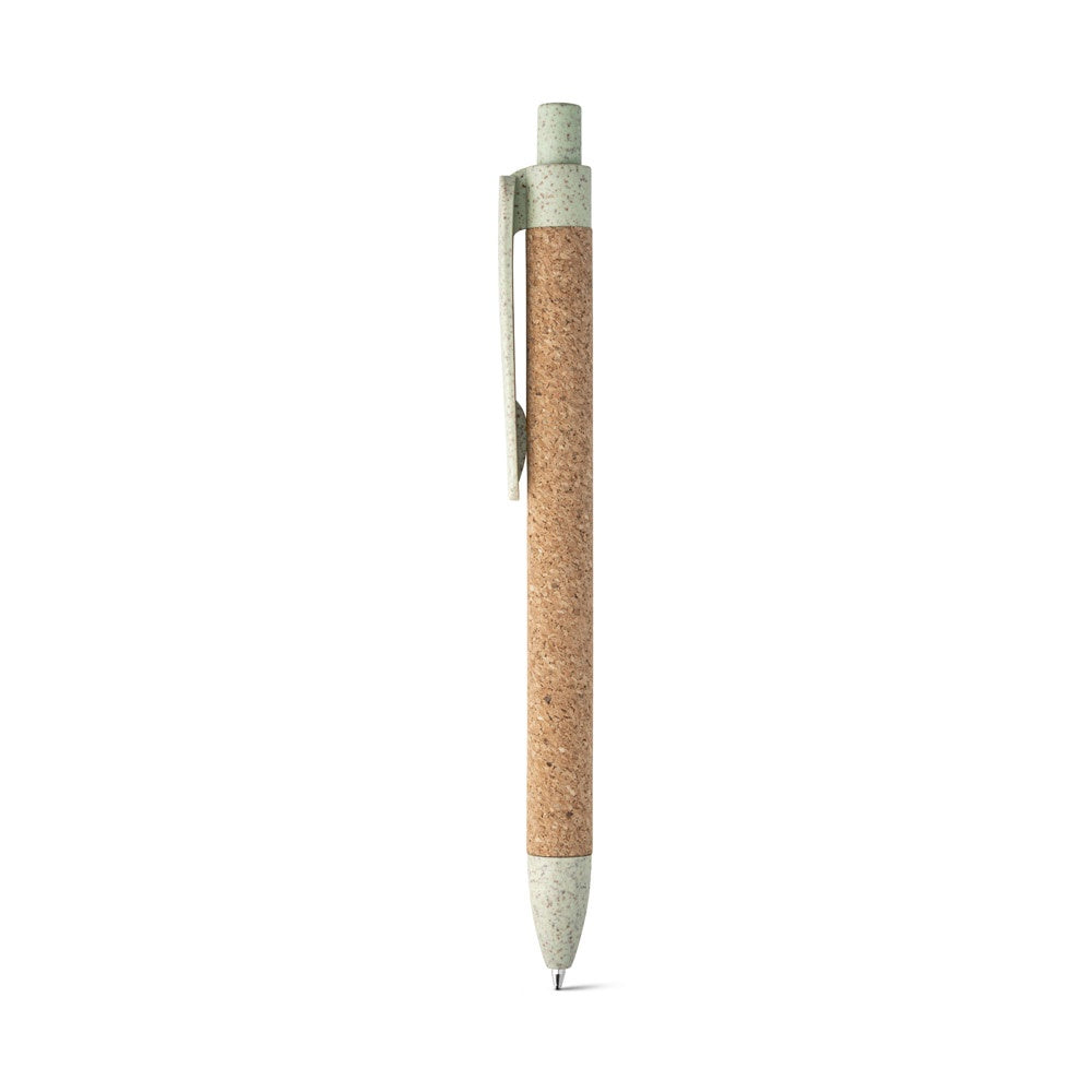 GOYA promotional pen in light green with custom logo branding