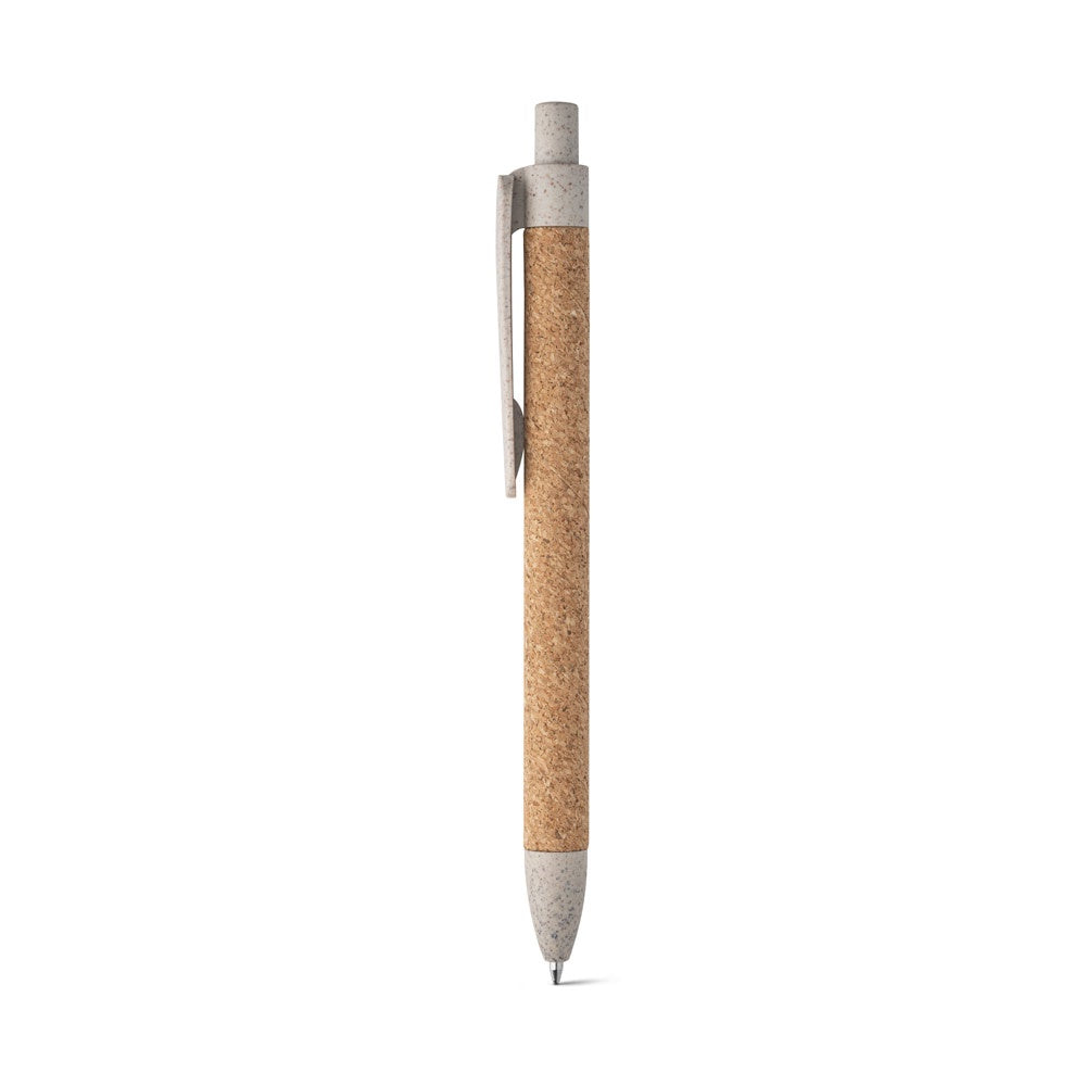 GOYA promotional pen in light natural with custom logo branding