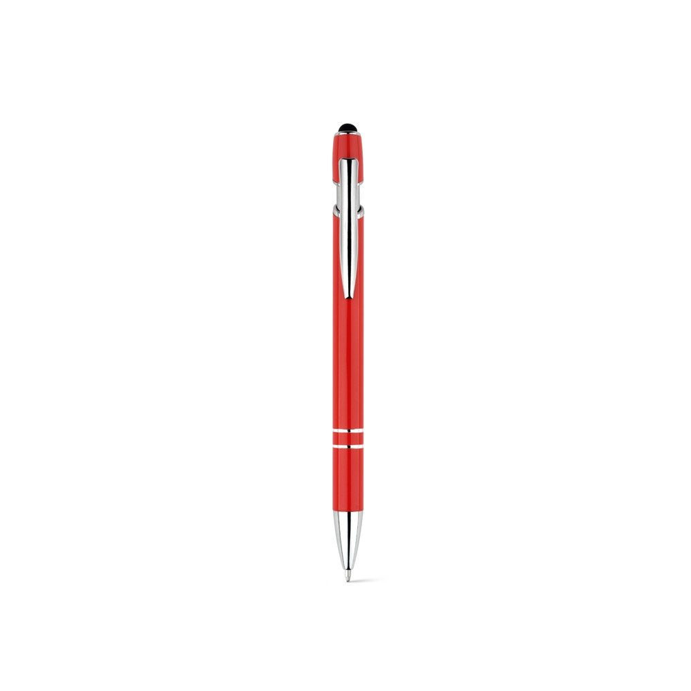 NEIL promotional pen in red (detail view) with custom logo branding