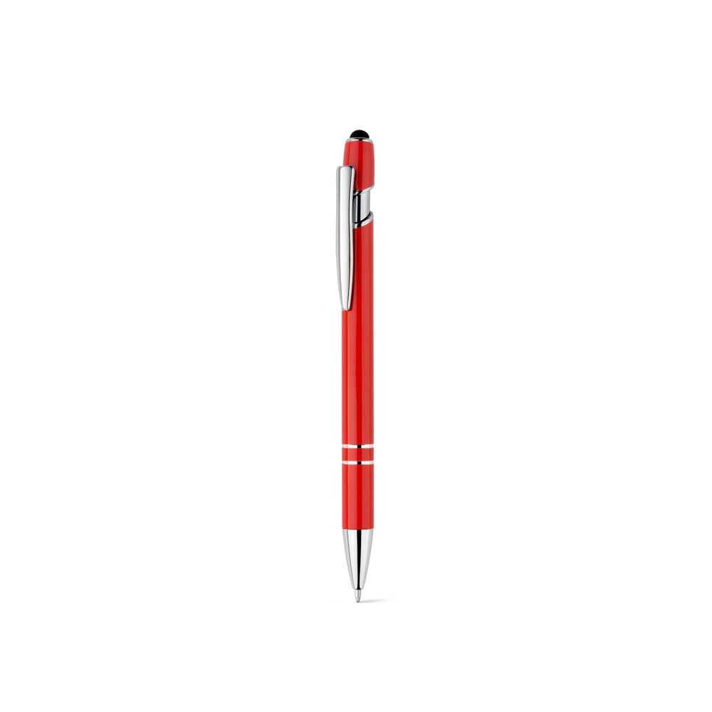NEIL promotional pen in red (detail view) with custom logo branding