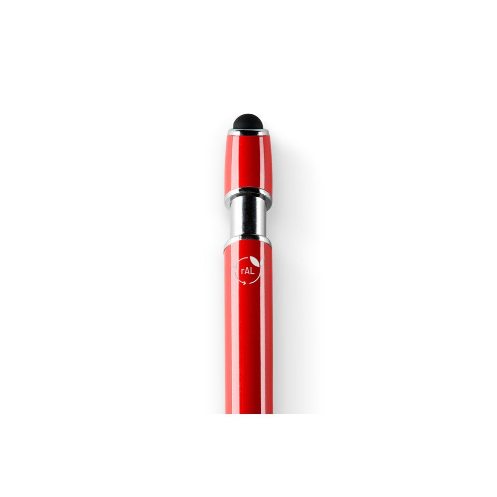 NEIL promotional pen in red (detail view) with custom logo branding