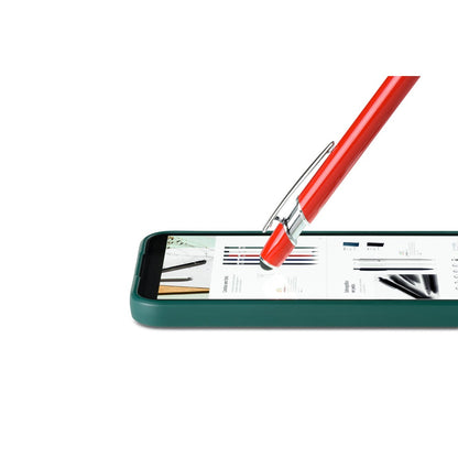 NEIL promotional pen in red (detail view) with custom logo branding