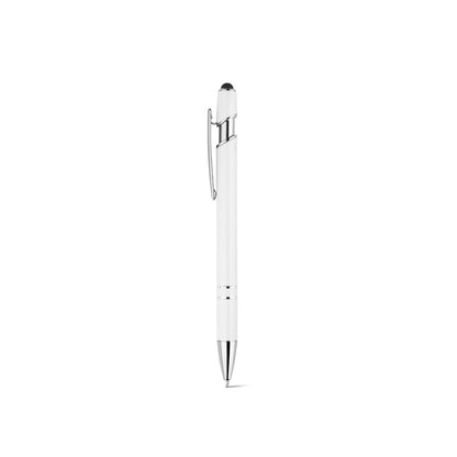 NEIL promotional pen in white with custom logo branding