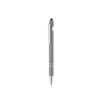 NEIL promotional pen in grey (detail view) with custom logo branding
