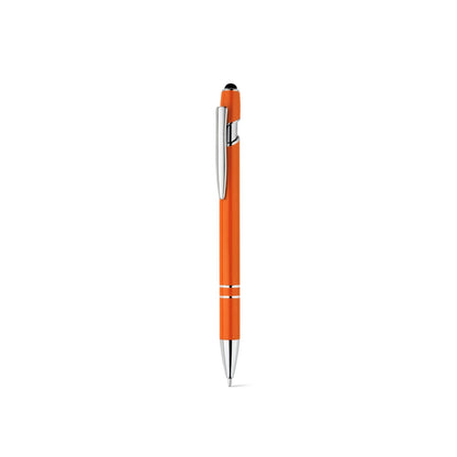 NEIL promotional pen in orange (detail view) with custom logo branding