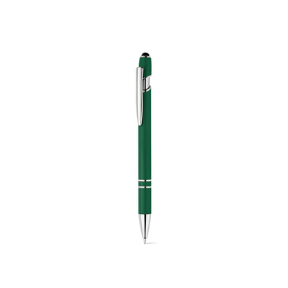 NEIL promotional pen in dark green (detail view) with custom logo branding