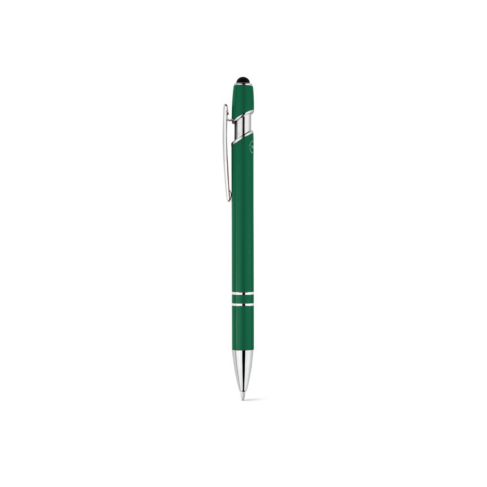 NEIL promotional pen in dark green with custom logo branding