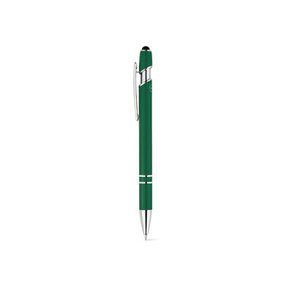 NEIL promotional pen in dark green with custom logo branding
