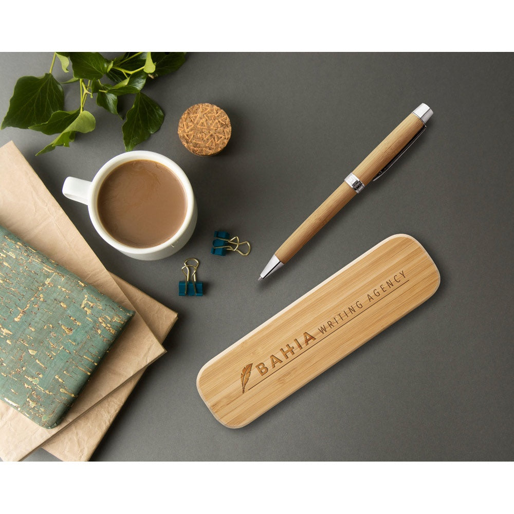 BAHIA promotional pen with custom logo branding