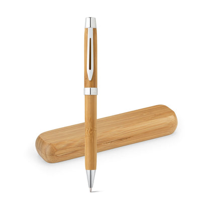 BAHIA promotional pen (complete set view) with custom logo branding