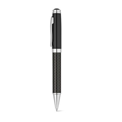 CHESS promotional writing set in black (detail view) with custom logo branding