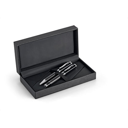 CHESS promotional writing set in black with custom logo branding
