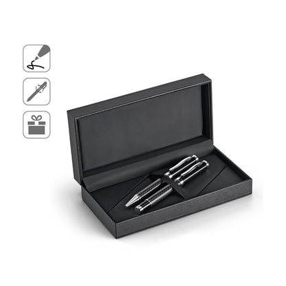 CHESS promotional writing set (complete set view) with custom logo branding