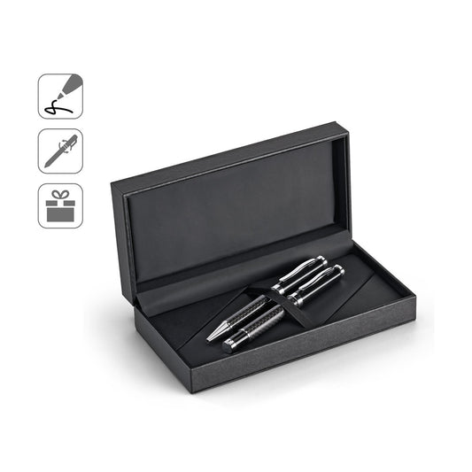 CHESS promotional writing set (complete set view) with custom logo branding