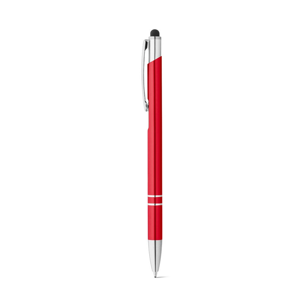 GALBA promotional pen in red with custom logo branding