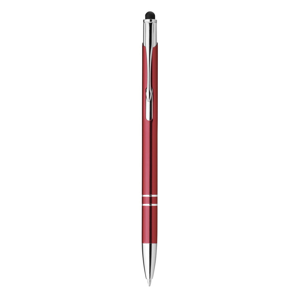 GALBA promotional pen in burgundy with custom logo branding