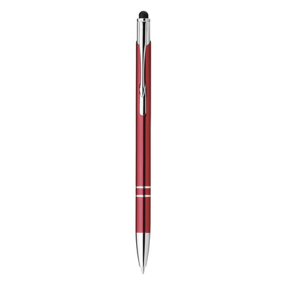GALBA promotional pen in burgundy with custom logo branding