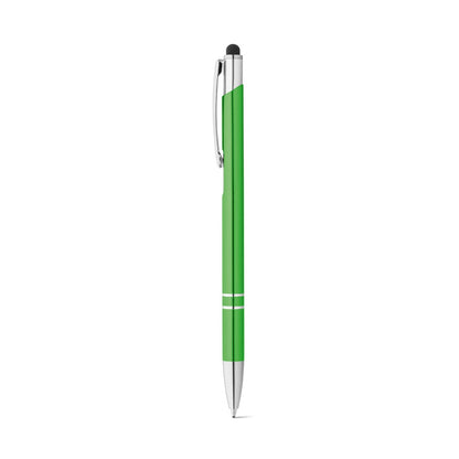 GALBA promotional pen in light green with custom logo branding