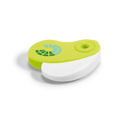 SIZA promotional desk accessory in light green with custom logo branding