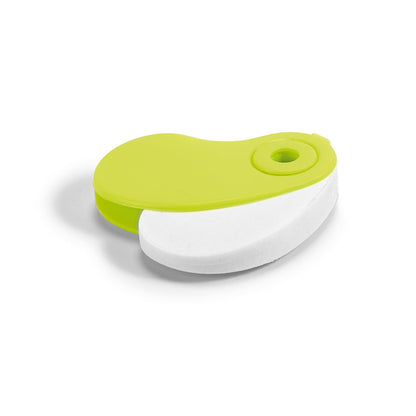 SIZA promotional desk accessory in light green (detail view) with custom logo branding