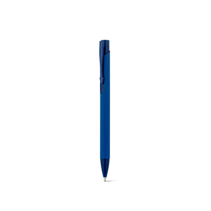 CLINT promotional pen in blue (detail view) with custom logo branding